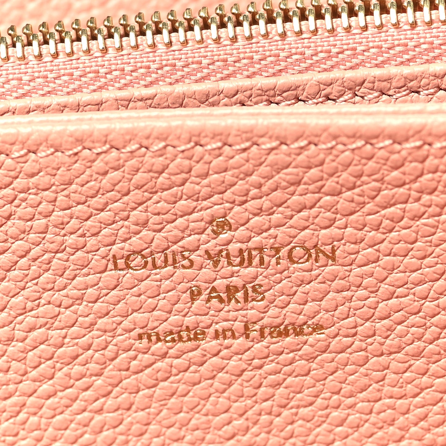 Empreinte Monogram Giant Zippy Wallet Rose Trianon Creme