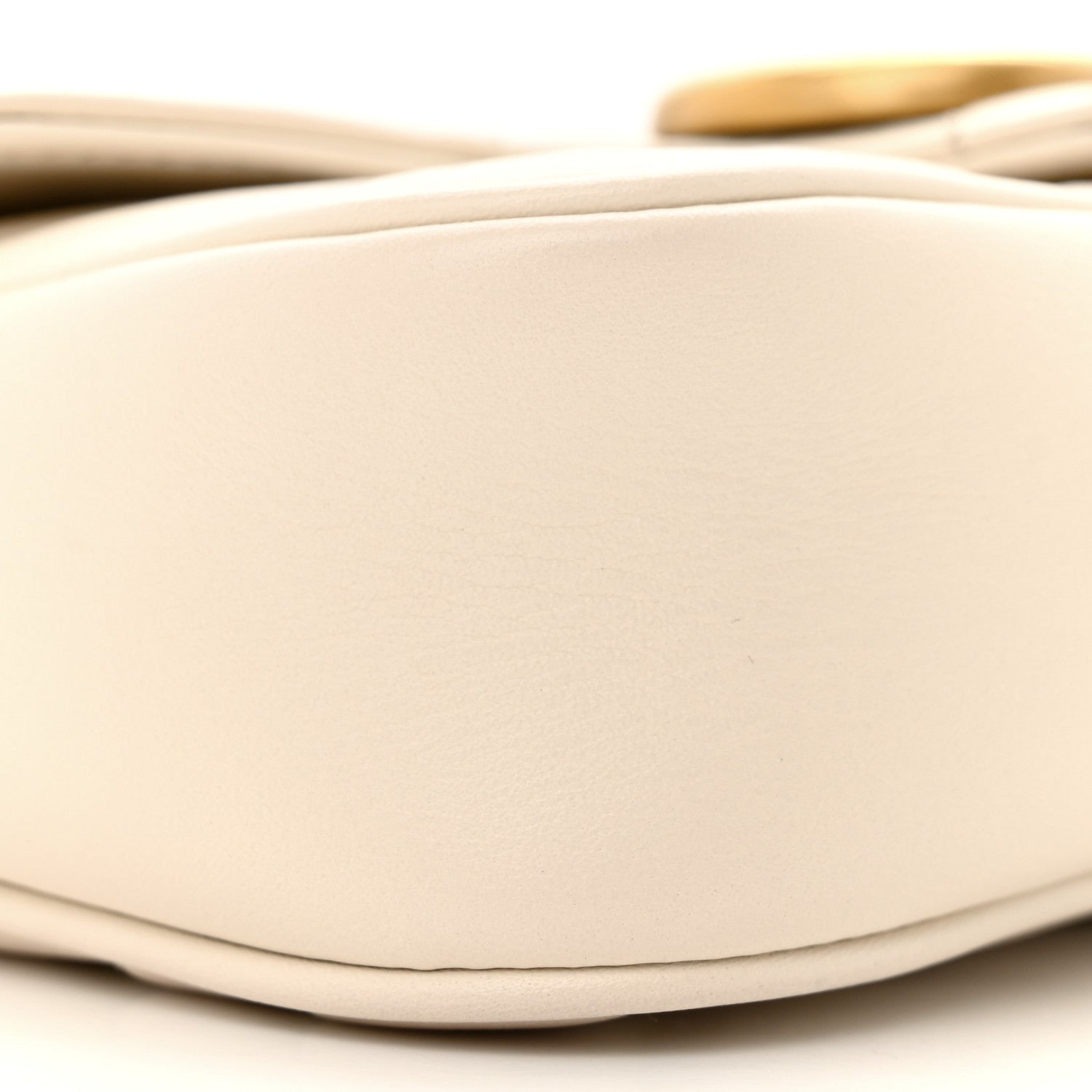 Gucci Calfskin Matelasse Super Mini GG Marmont Shoulder Bag White 9 of 14