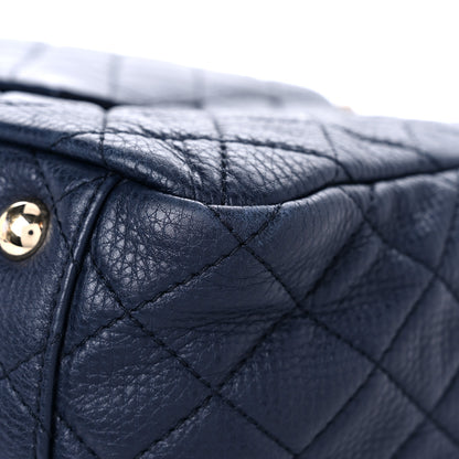 Chanel Calfskin Quilted Small XXL Travel Flap Bag Navy 11 of 16