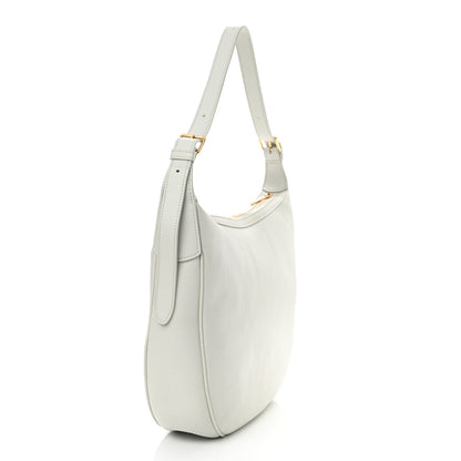 Celine Supple Calfskin Cuir Triomphe Heloise Shoulder Bag Light Stone 3 of 10