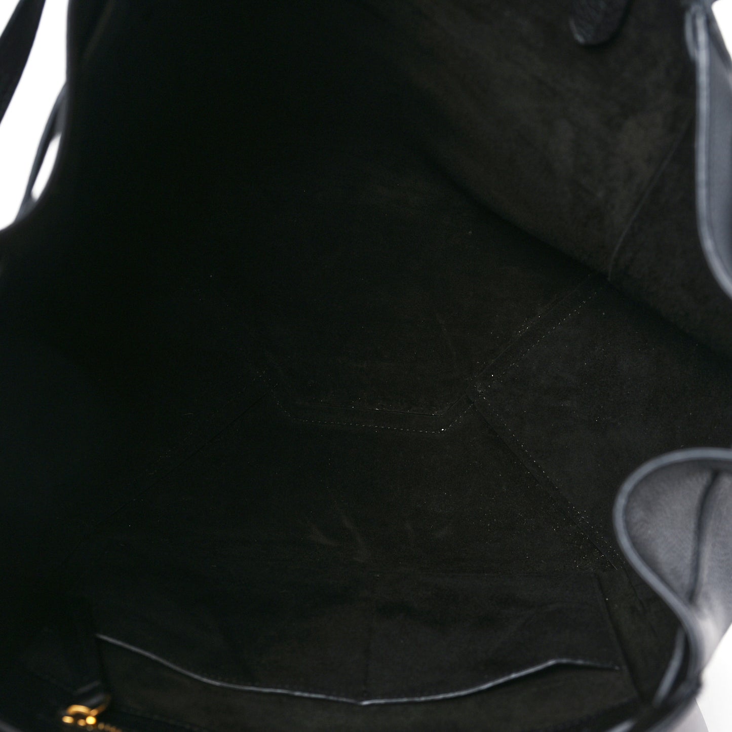 Soft Grained Calfskin Small Belt Cabas Phantom Black