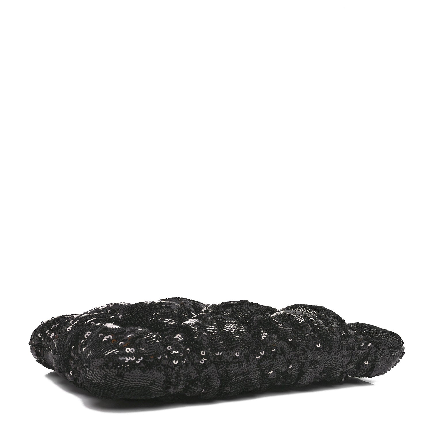 Chanel Sequins Quilted Large Chanel 19 Pouch Black 4 of 11