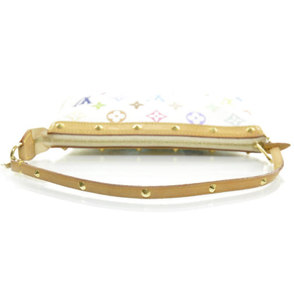 Louis Vuitton Monogram Multicolor Pochette Accessories White 6 of 9