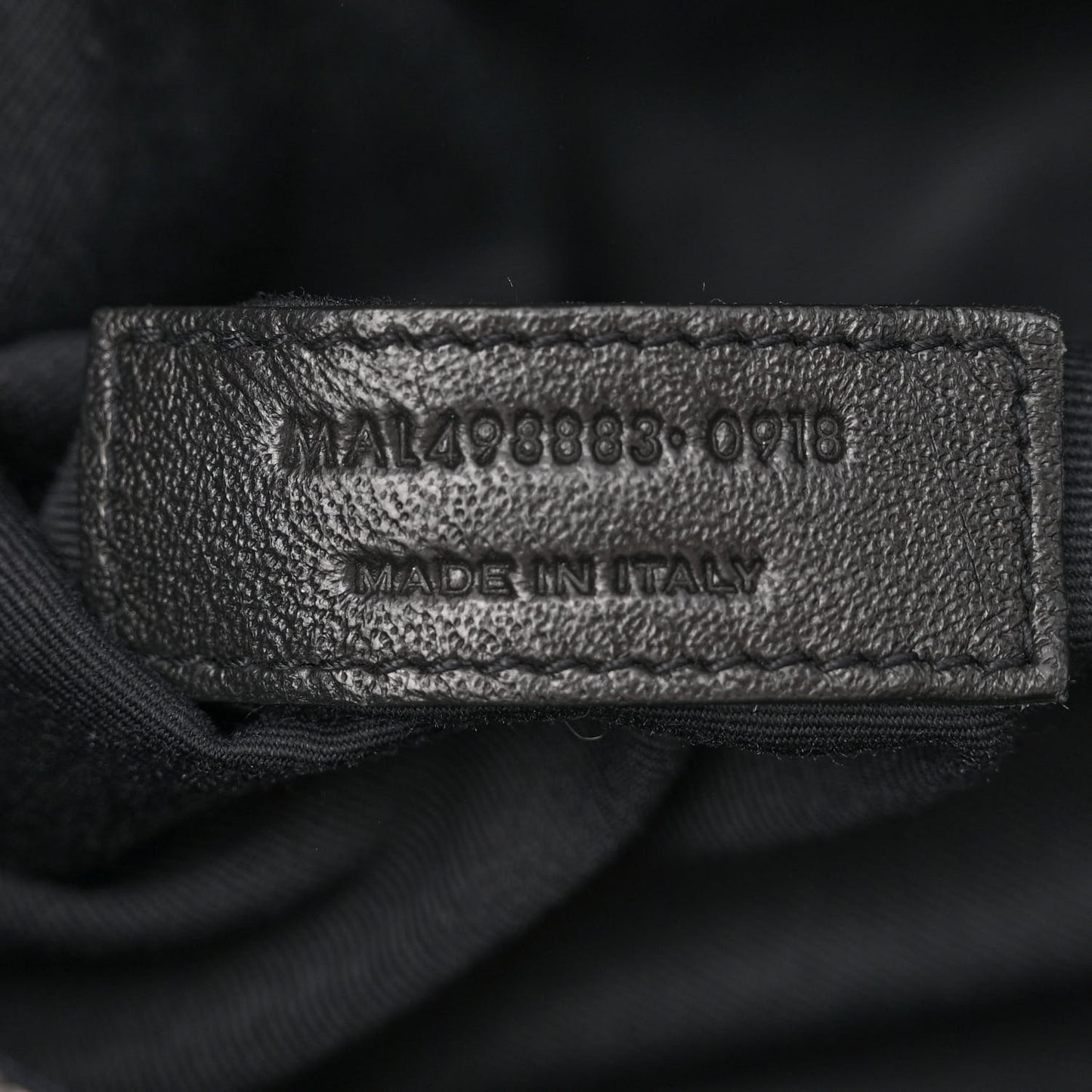 Crinkled Calfskin Matelasse Monogram Large Niki Chain Satchel Black
