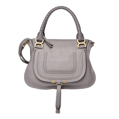 Chloe Calfskin Medium Marcie Satchel Cashmere Grey 1 of 13