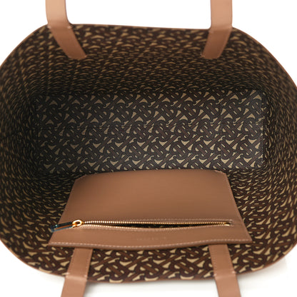 Burberry Calfskin TB Motif Embossed Medium Tote Camel 5 of 10
