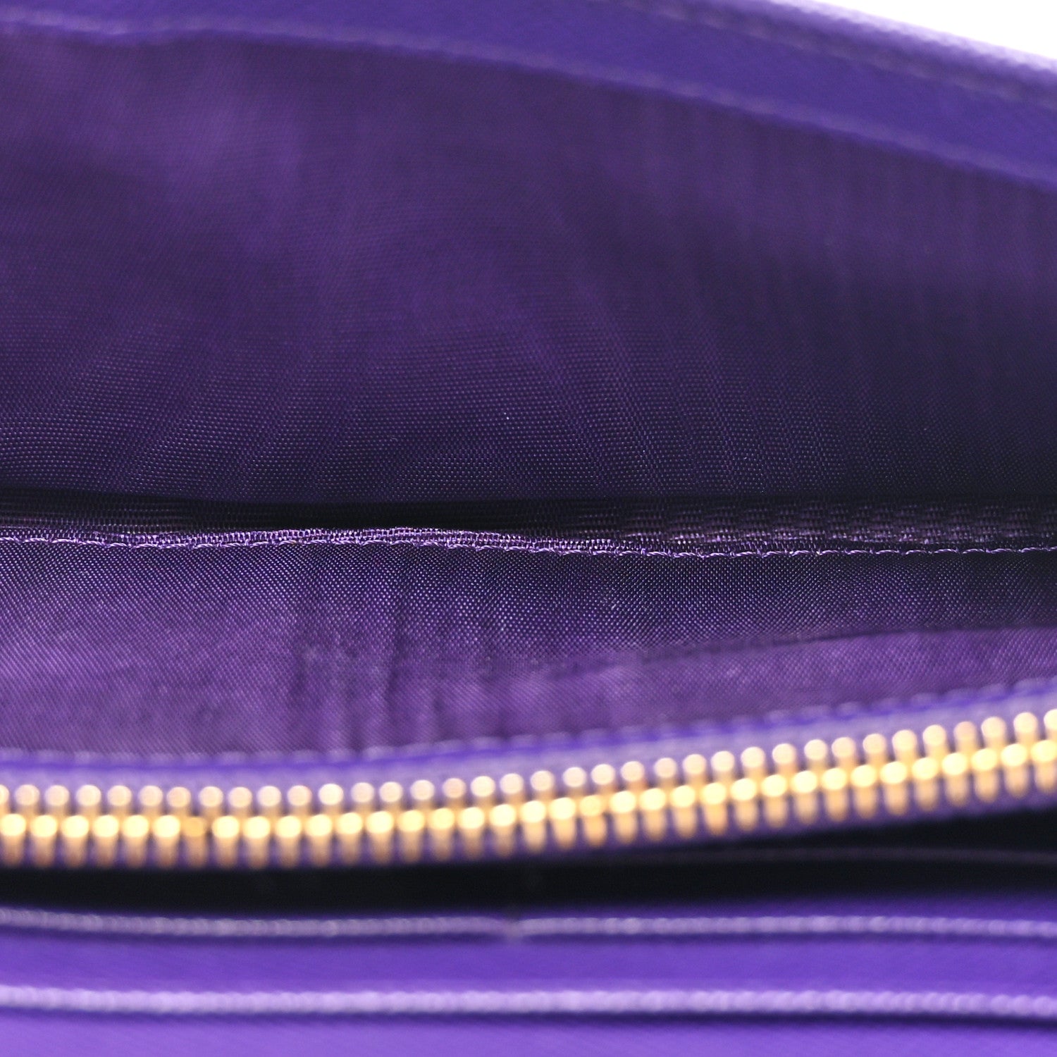 Prada Saffiano Lux Metal Continental Flap Travel Wallet Viola 5 of 8