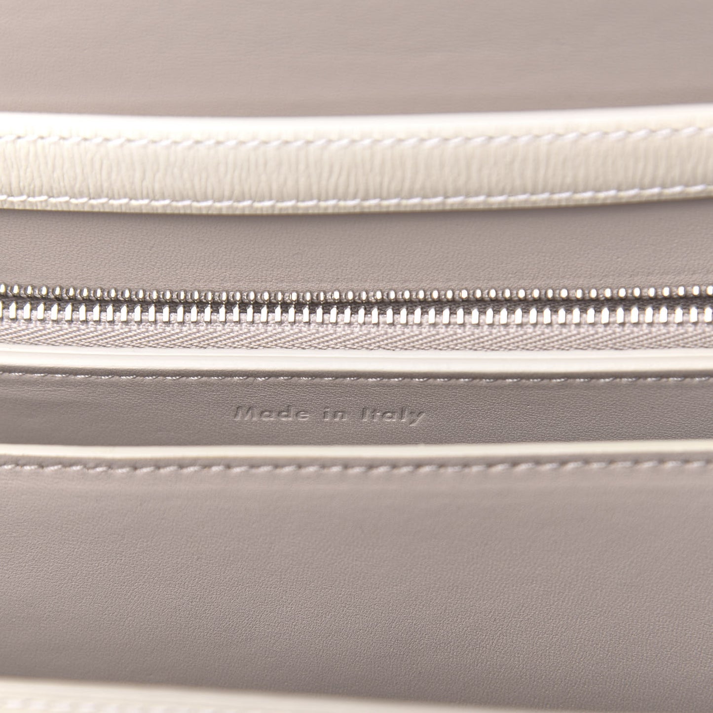 Liege Calfskin Medium Classic Box Flap Bag White