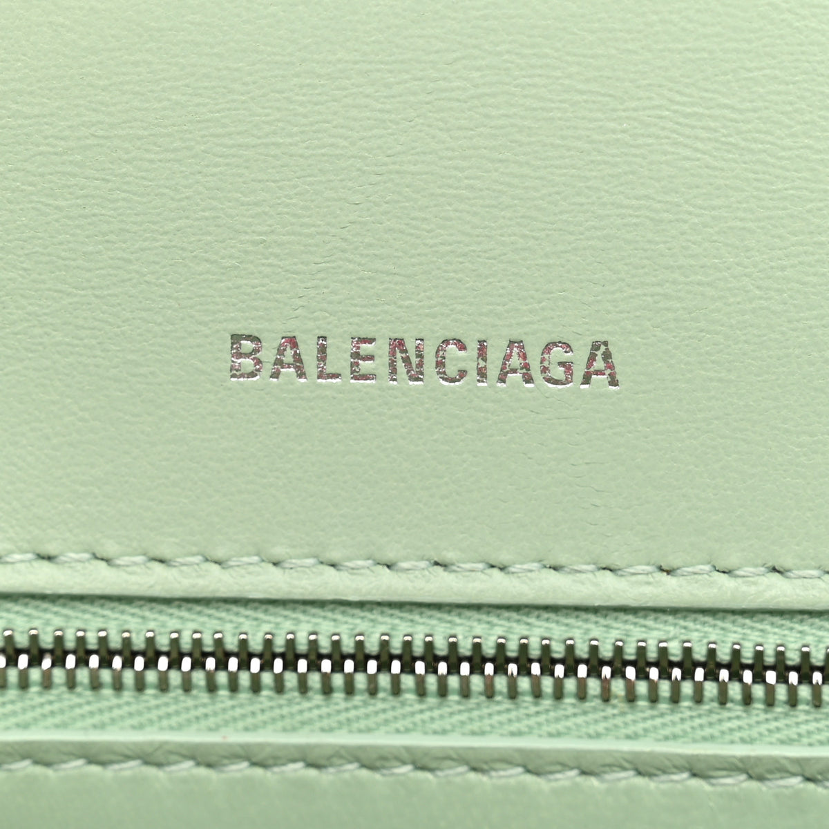 Shiny Box Calfskin Small Hourglass Top Handle Bag Light Green