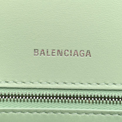 Balenciaga Shiny Box Calfskin Small Hourglass Top Handle Bag Light Green 6 of 10