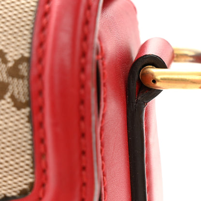 Gucci Monogram Ruinart Calfskin Medium Lady Web Shoulder Bag Beige Ebony Hibiscus Red 14 of 17