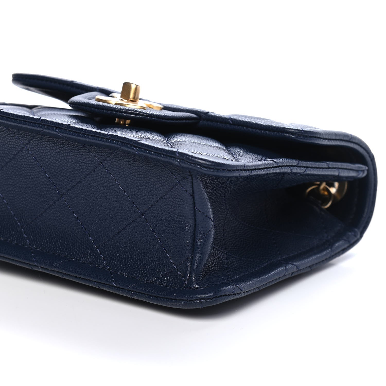 Chanel Caviar Quilted Mini Sweet Classic Flap Navy Blue 8 of 8
