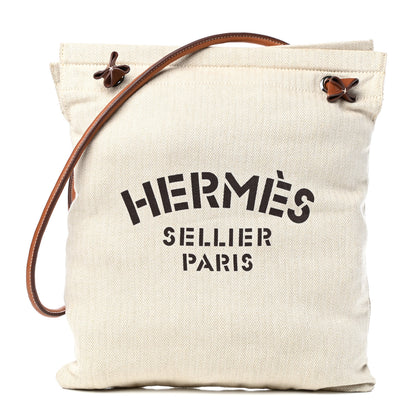 Hermes Canvas Swift Aline Grooming Bag Gold 1 of 12