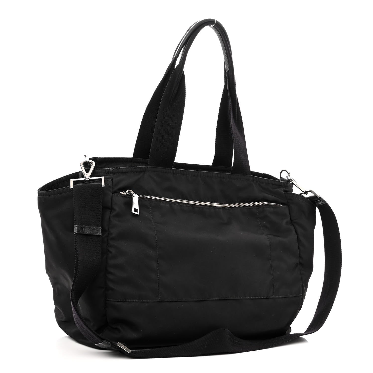 Prada Tessuto Nylon Vela Diaper Bag Black 4 of 12