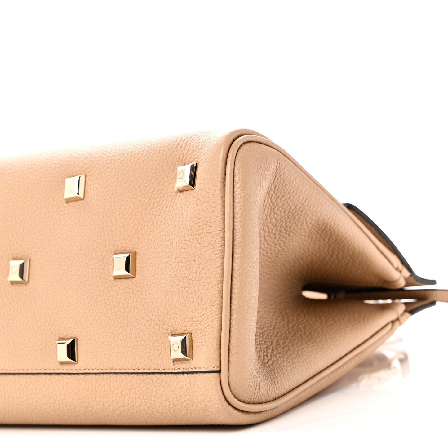 Calfskin Medium Studio Bag Cashew