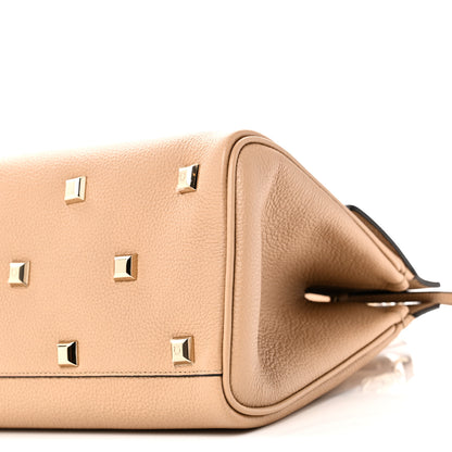 Salvatore Ferragamo Calfskin Medium Studio Bag Cashew 9 of 9