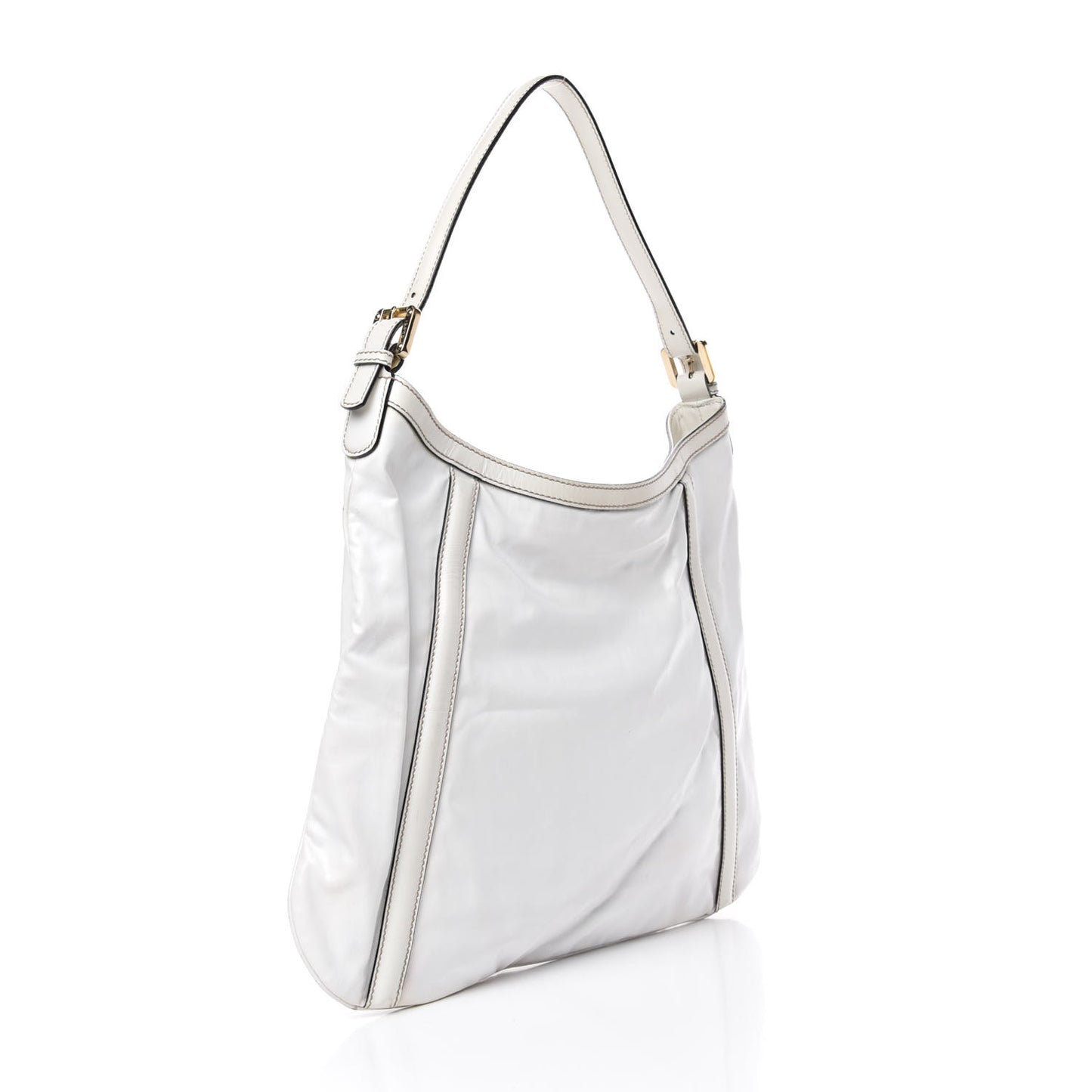 Dialux Medium Britt Shoulder Bag Off White