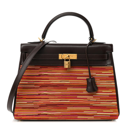 Hermes Box Toile Vibrato Kelly Retourne 32 Ebene 1 of 19