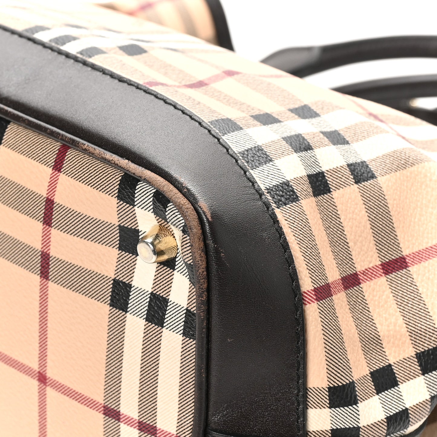Haymarket Check Medium Golderton Tote Chocolate