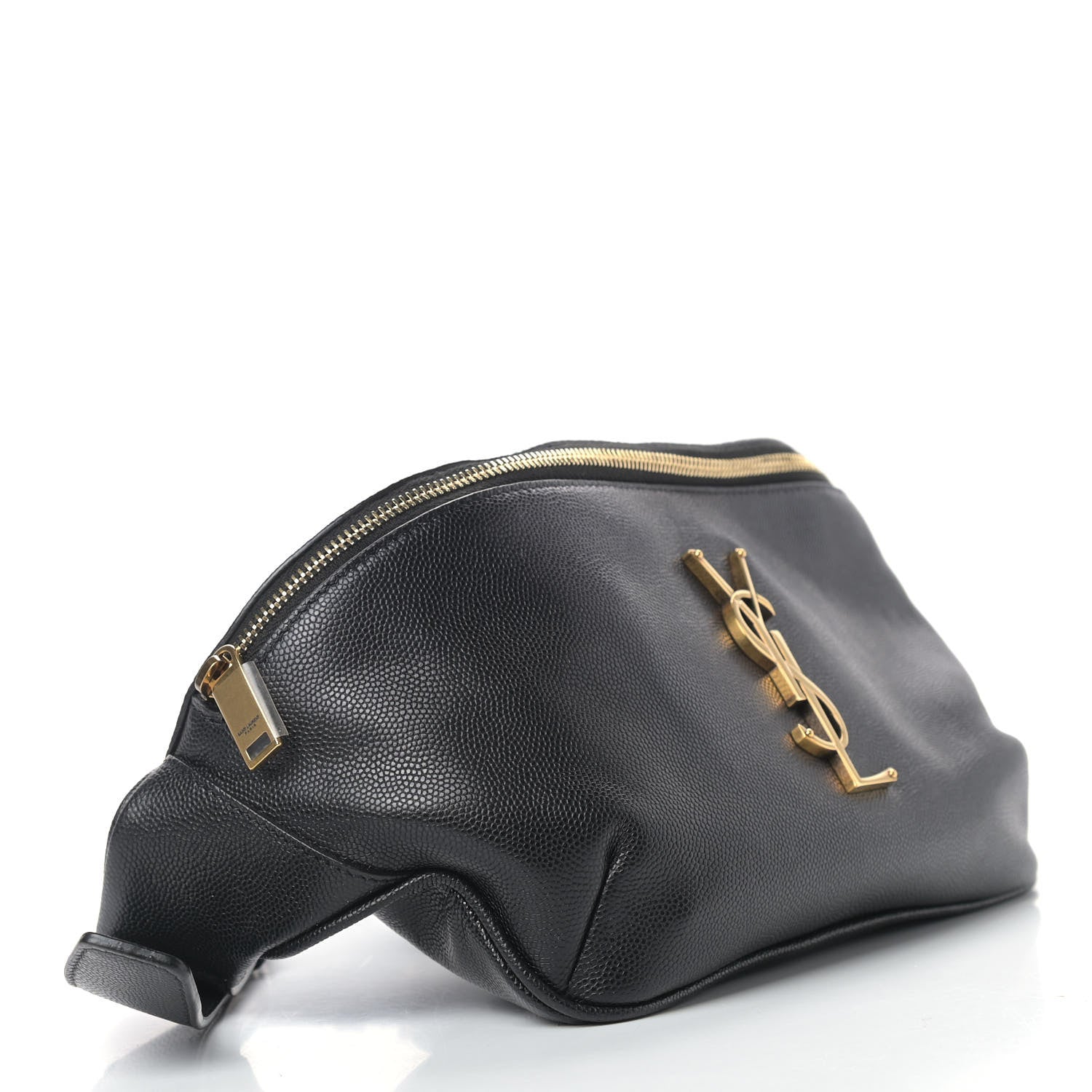 Saint Laurent Grain De Poudre Monogram Belt Bag Black 4 of 10