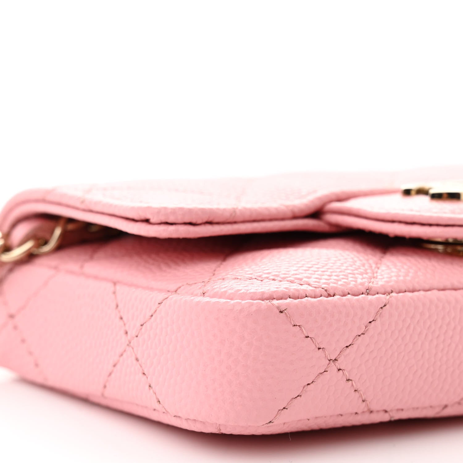Chanel Caviar Quilted Mini Chain Belt Bag Light Pink 10 of 11