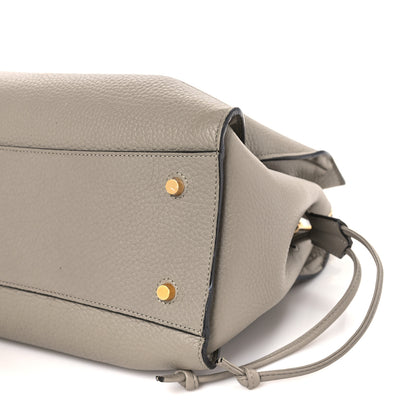 Mulberry Heavy Grain Iris Tote Powder Grey Dark Clay 7 of 8