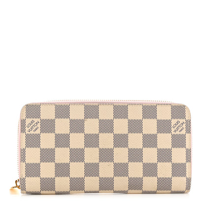 Louis Vuitton Damier Azur Zippy Wallet Rose Ballerine 1 of 8