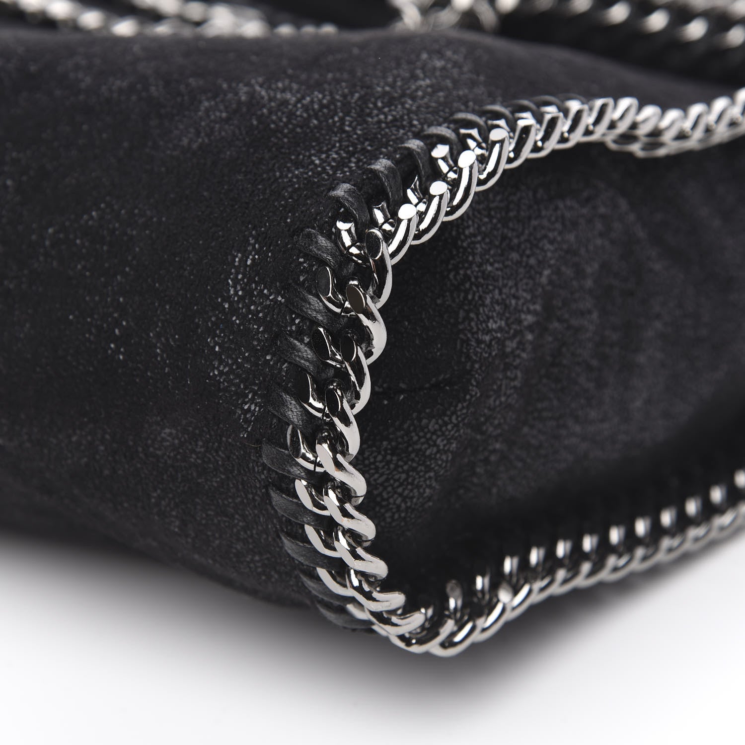 Stella McCartney Shaggy Deer Falabella Fold Over Tote Black 9 of 9