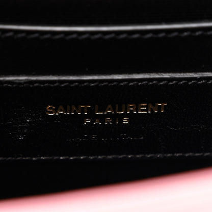 Saint Laurent Grain De Poudre Small Classic Monogram Kate Satchel Old Rose 7 of 13