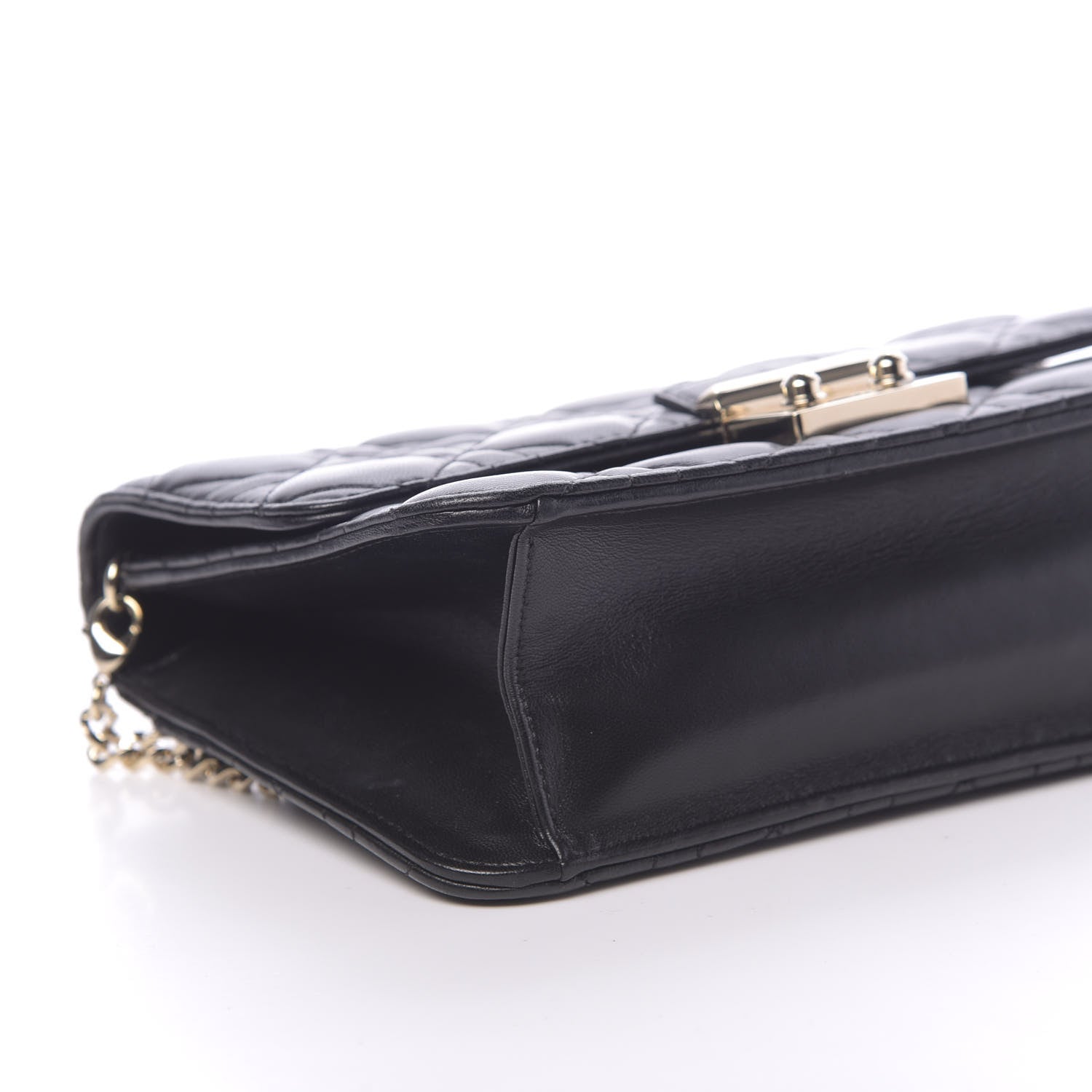 Christian Dior Lambskin Cannage Miss Dior Promenade Pouch Black 9 of 11