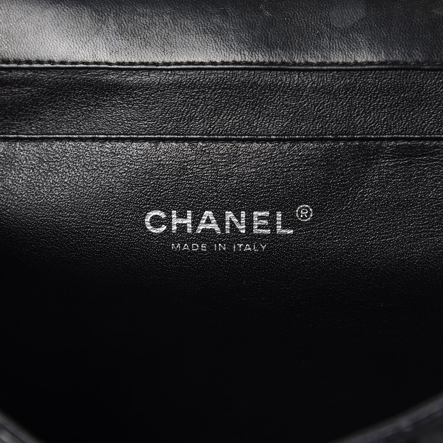 Chanel Lambskin Quilted Clutch With Chain Flap Black 7 of 16