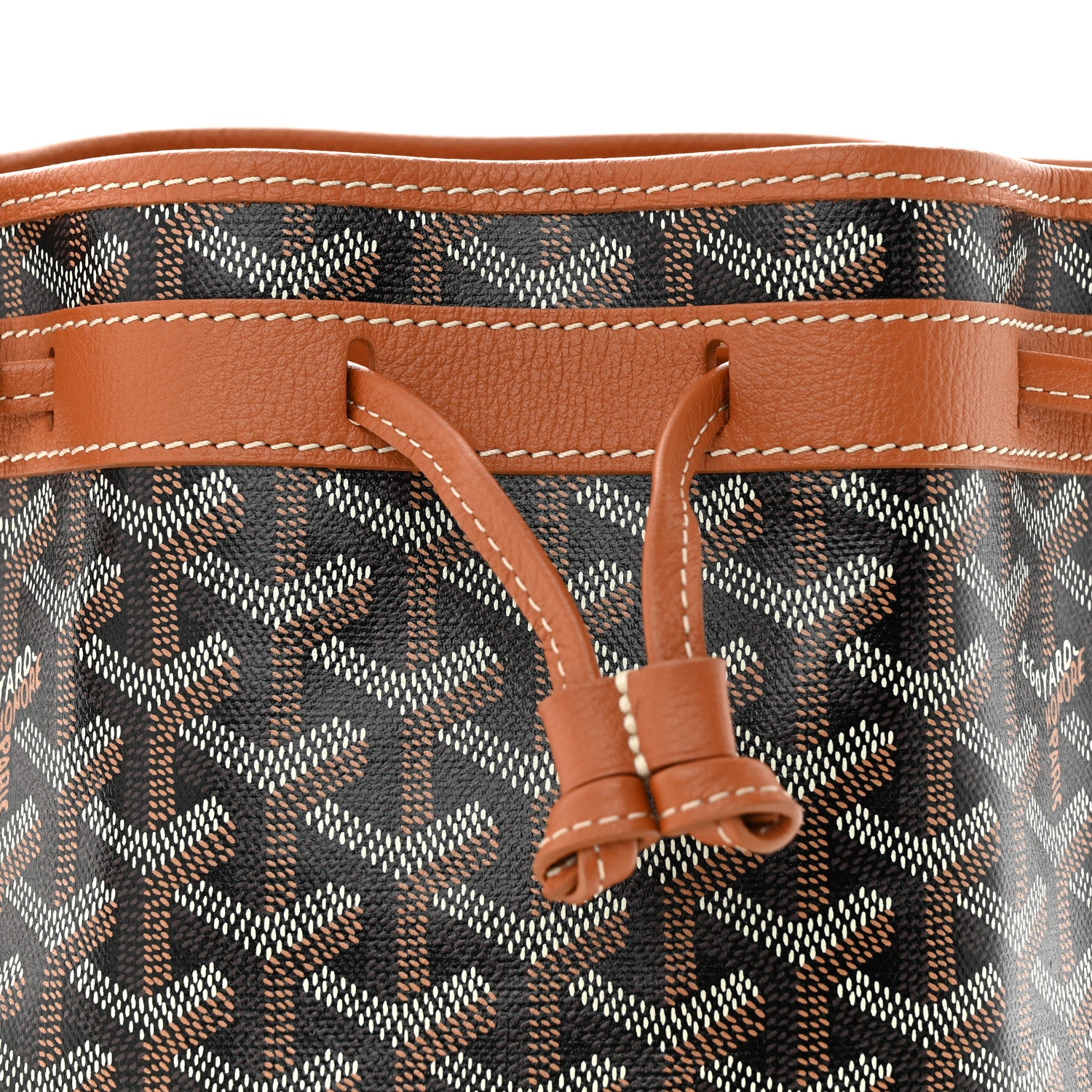 Goyard Goyardine Petit Flot Bucket Bag PM Black Gold 8 of 12