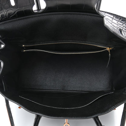Hermes Togo Matte Alligator Birkin Touch 30 Black 4 of 10