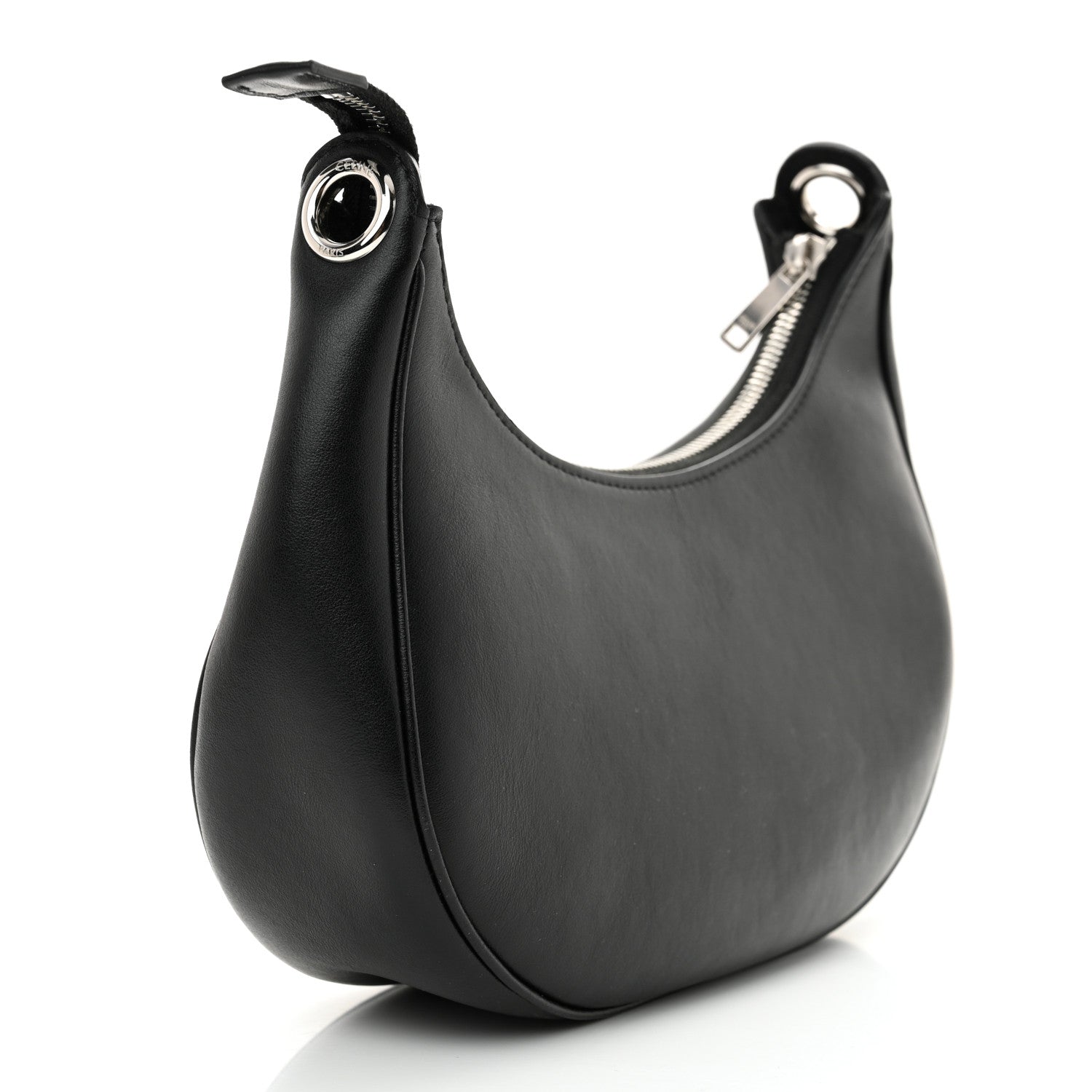 Celine Smooth Calfskin Chain Strap Ava Shoulder Bag Black 3 of 11