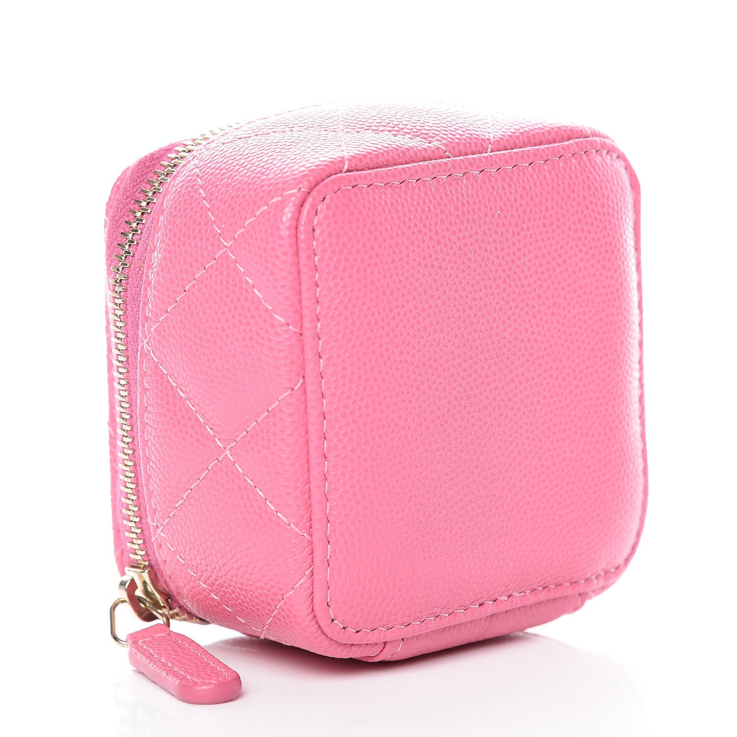 Caviar Square Vanity Cosmetic Case Pink