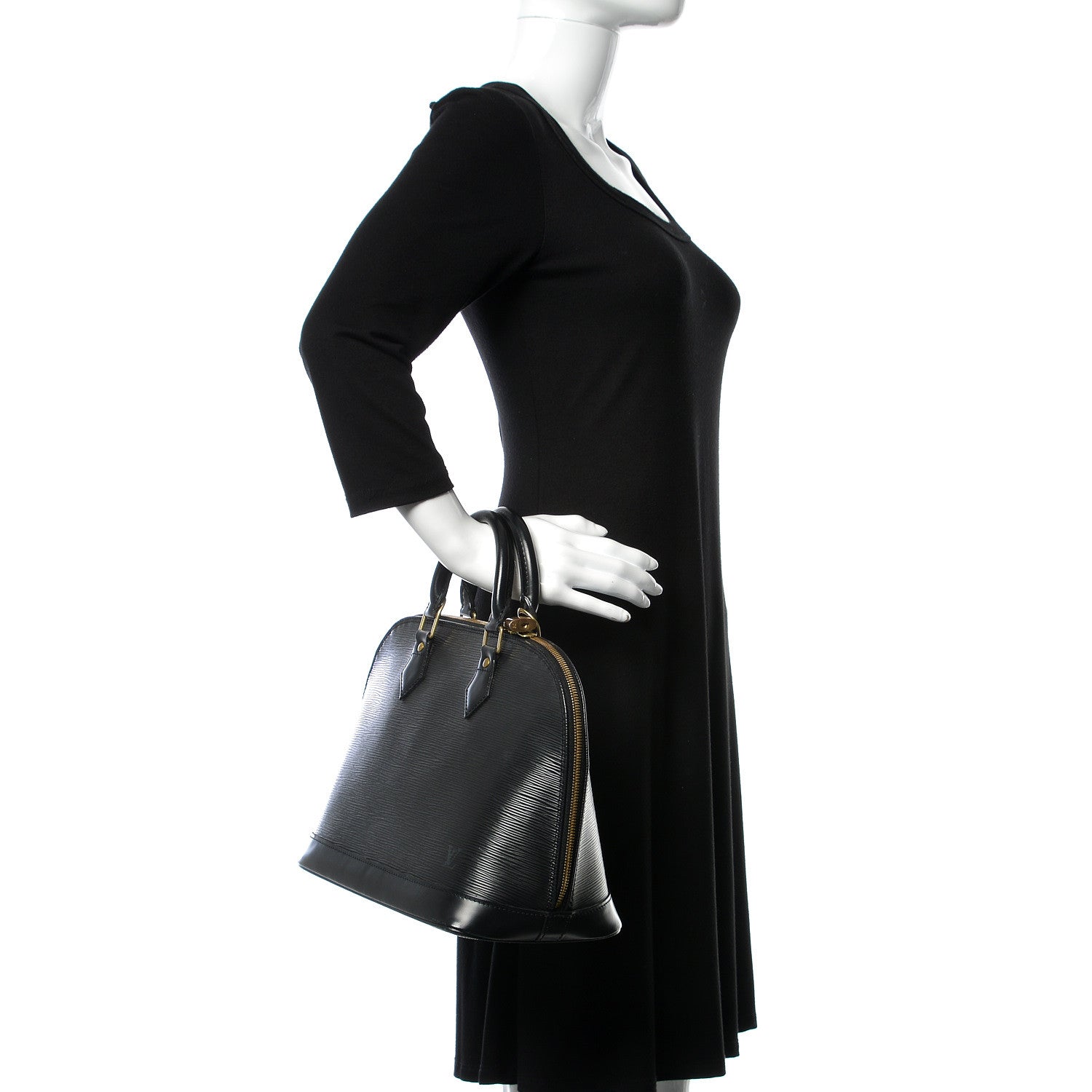 Louis Vuitton Epi Alma PM Black 2 of 14