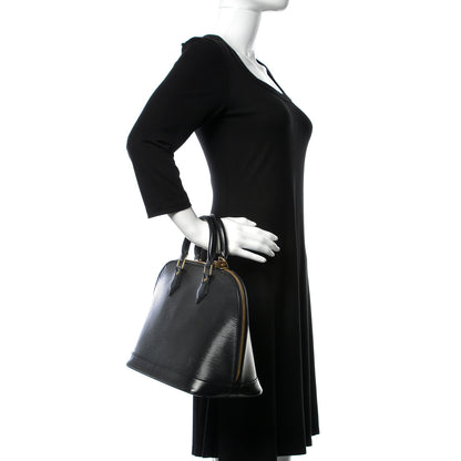 Louis Vuitton Epi Alma PM Black 2 of 14