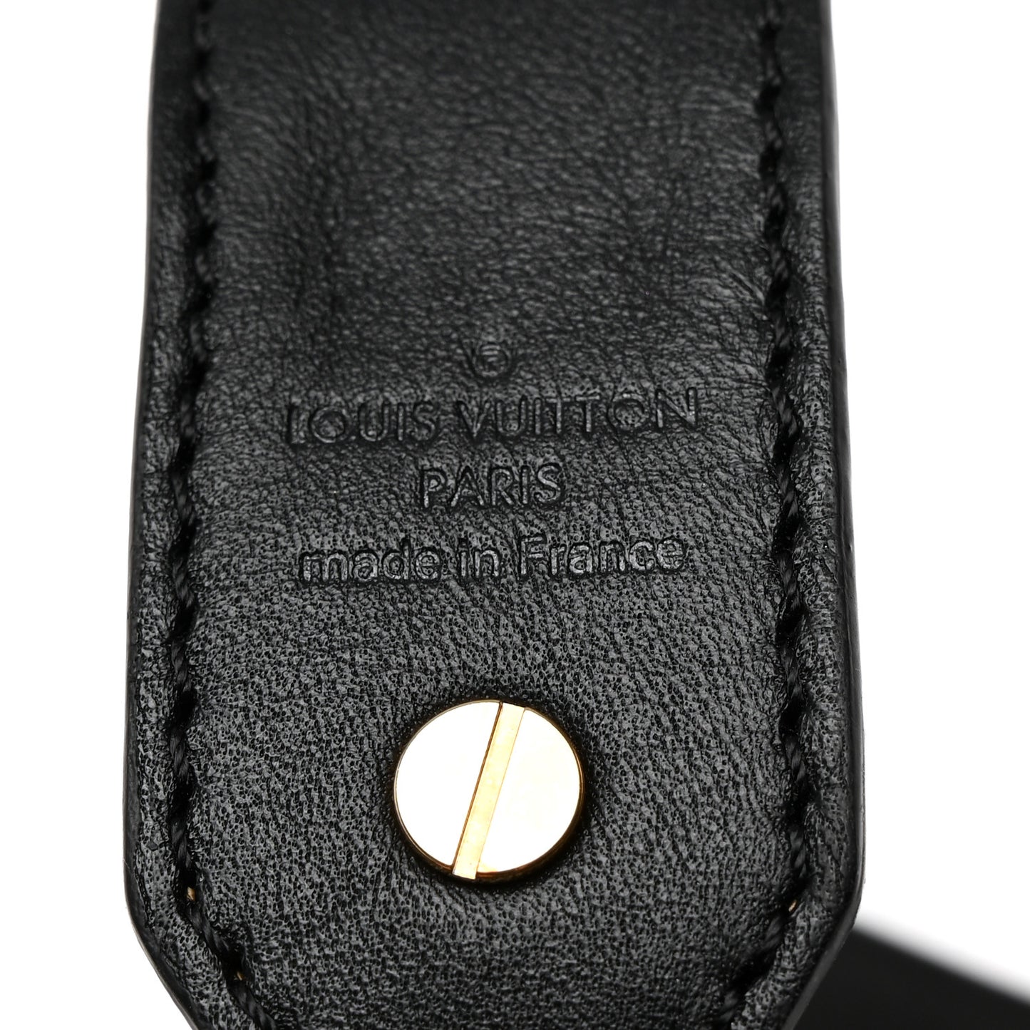 Reverse Monogram Bandouliere Shoulder Strap XL Black