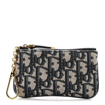 Christian Dior Oblique Key Case Blue 1 of 6