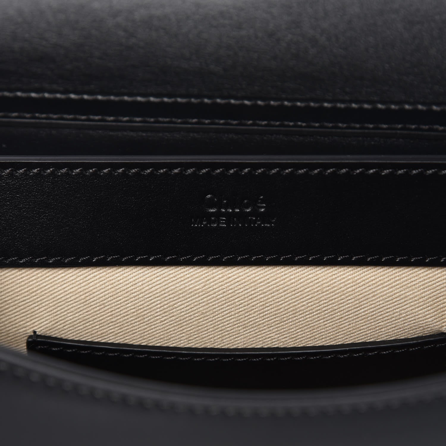 Chloe Calfskin Suede C Clutch With Chain Black 6 of 10