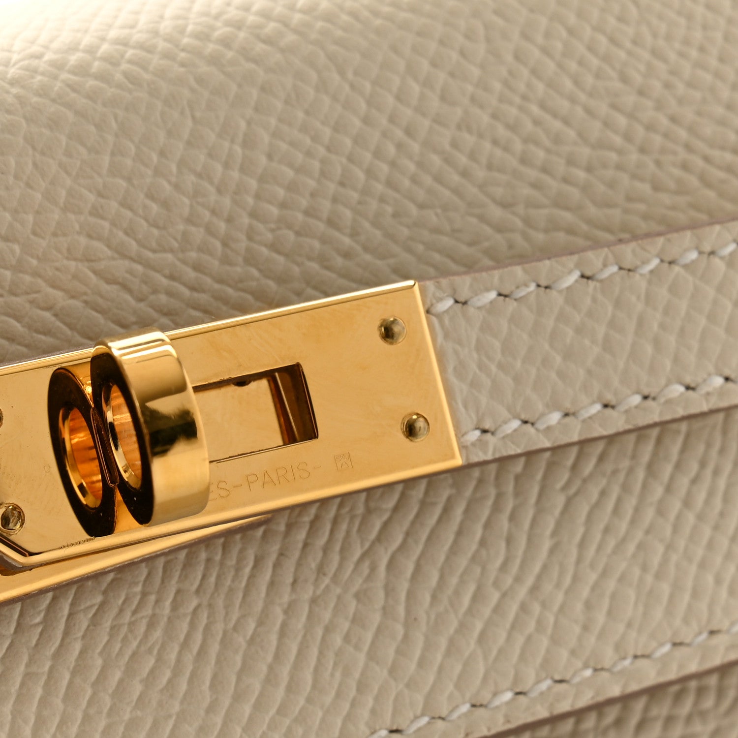 Hermes Epsom Kelly Sellier 25 Craie 11 of 12