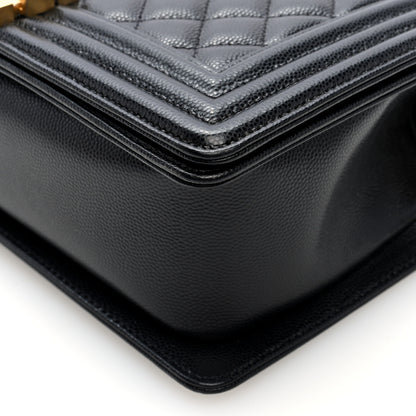 Chanel Caviar Quilted Medium Boy Flap Black 10 of 10