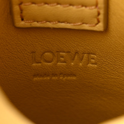 Loewe Calfskin Bunny Pouch Crossbody Bag Mustard 6 of 10