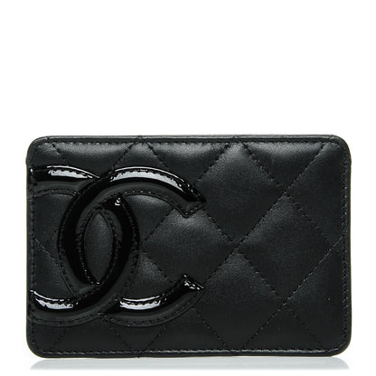 Chanel Calfskin Quilted Cambon Card Holder Black 1 of 7