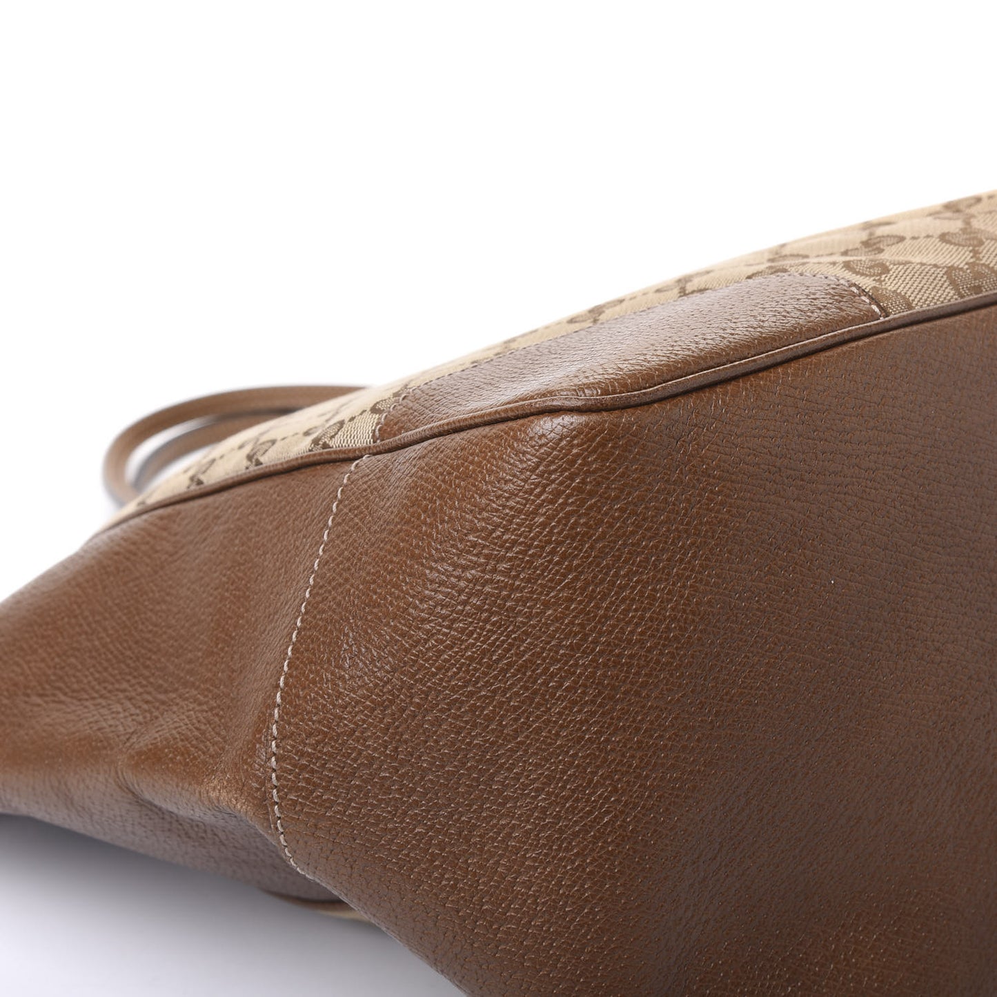 Monogram Medium Bree Zippered Tote Beige Tabacco