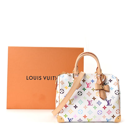 Louis Vuitton LV X TM Monogram Multicolor Speedy Bandouliere 25 White 10 of 10