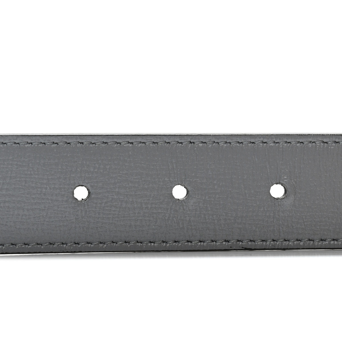 Gucci Azalea Calfskin Enamel Monochrome Double G 30mm 70 28 Belt Deep Grey 5 of 5