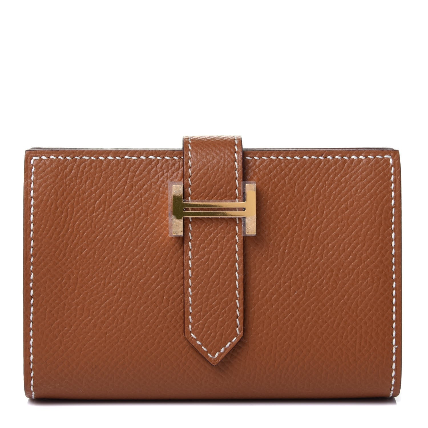 Hermes Epsom Mini Bearn Wallet Gold 1 of 4