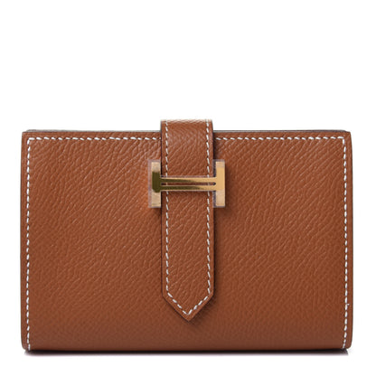 Hermes Epsom Mini Bearn Wallet Gold 1 of 4