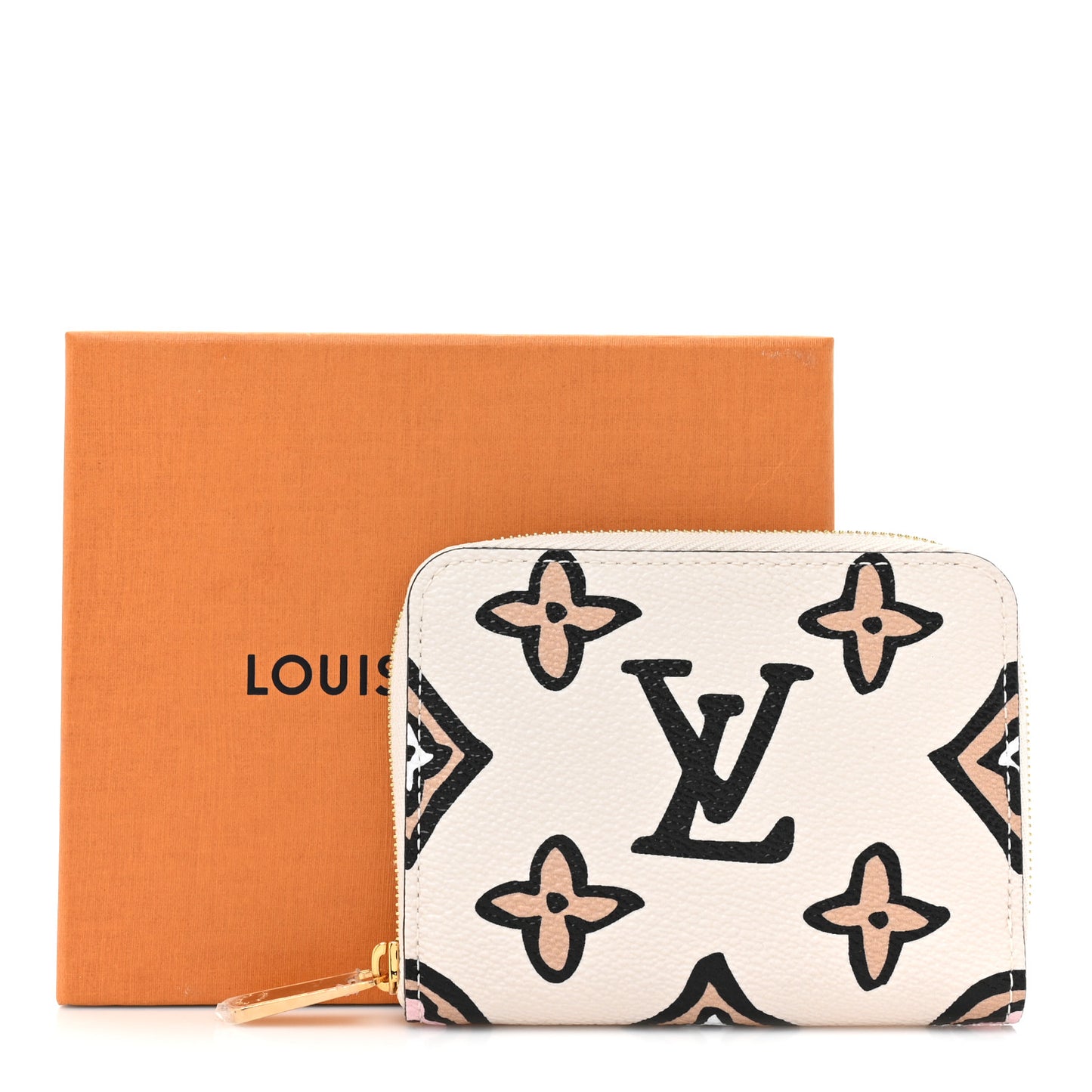 Monogram Giant Wild At Heart Zippy Coin Purse Creme